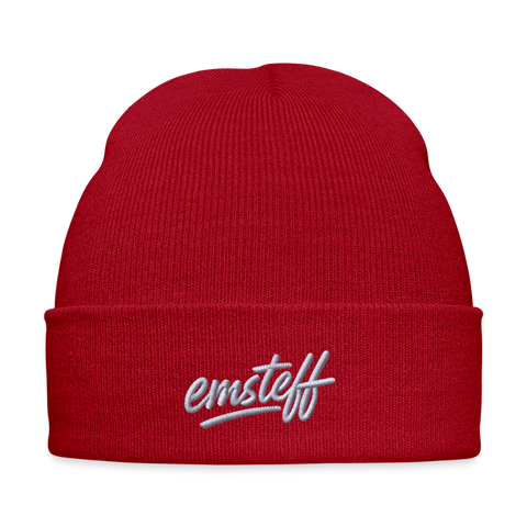 Wintermütze - klassisch Rot