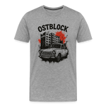 Block Shirt - 4 MEN - Grau meliert