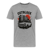 Block Shirt - 4 MEN - Grau meliert