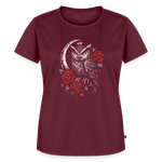 Owl Shirt - 4 WOMEN - Burgunderrot