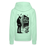 UnHappy Hoodie - 4 WOMEN - helles Mintgrün