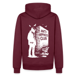 UnHappy Hoodie - 4 MEN - Burgunderrot