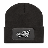 Patch Beanie - Dunkelgrau